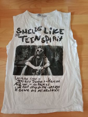 Zara Nirvana Kurt Cobain Grunge Band T-Shirt Top Tanktop
