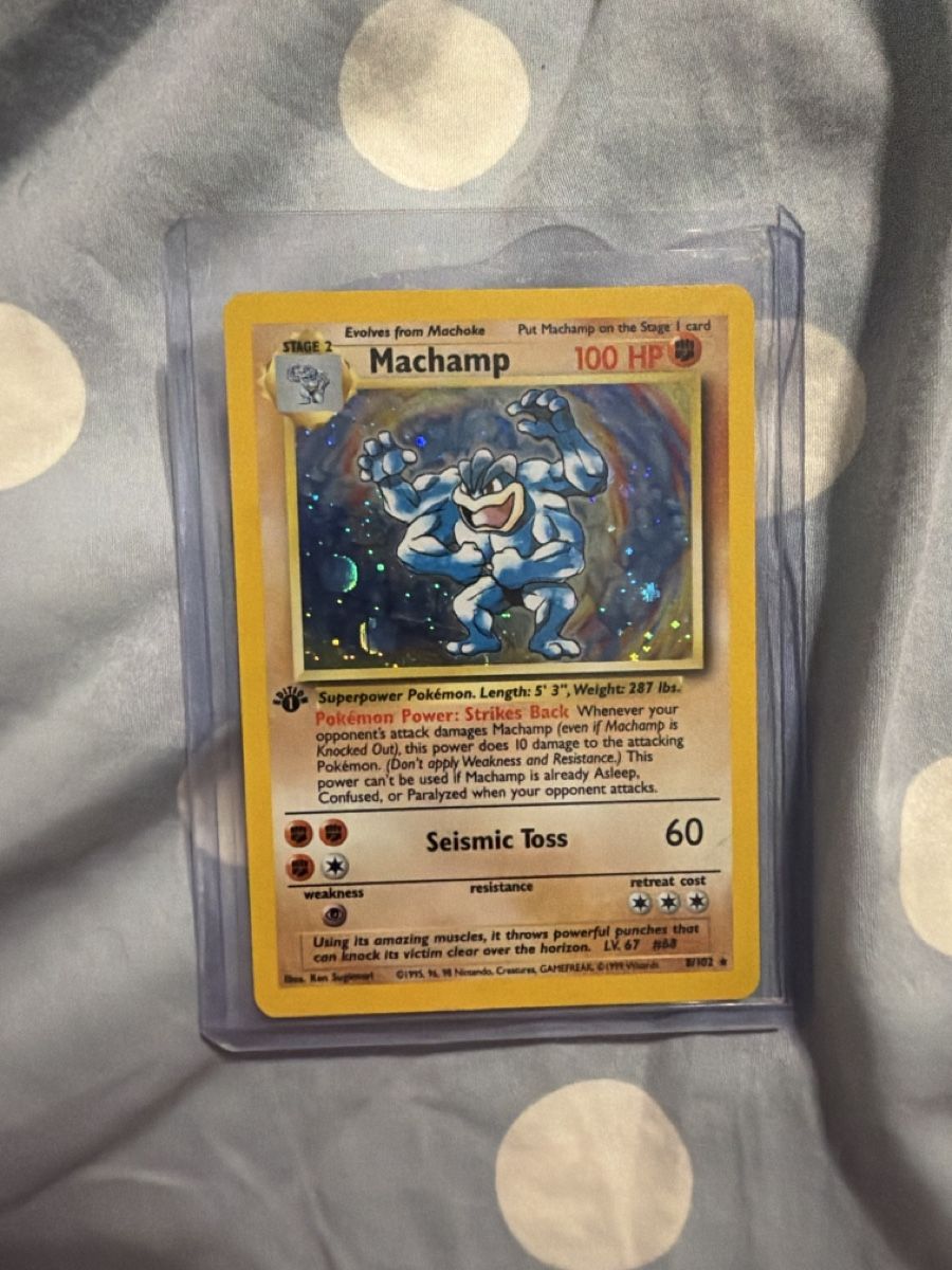 Pokémon Sammelbilder & Trading cards: Machamp 1 st Edidion Holo – Gebraucht aus Winterthur von Baggio2