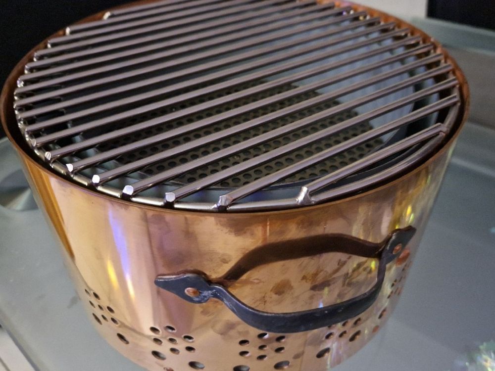 Grill à Charbon de bois en acier inox et cuivre Kaufen auf Ricardo