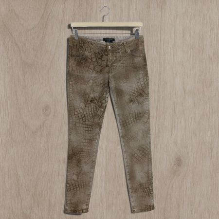 Guess by Marciano Hose, Slim Fit, Krokodil-Optik, wie neu