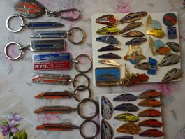 Konvolut Schlüsselanhänger & Pins TGV rail SNCF 42 Teile!
