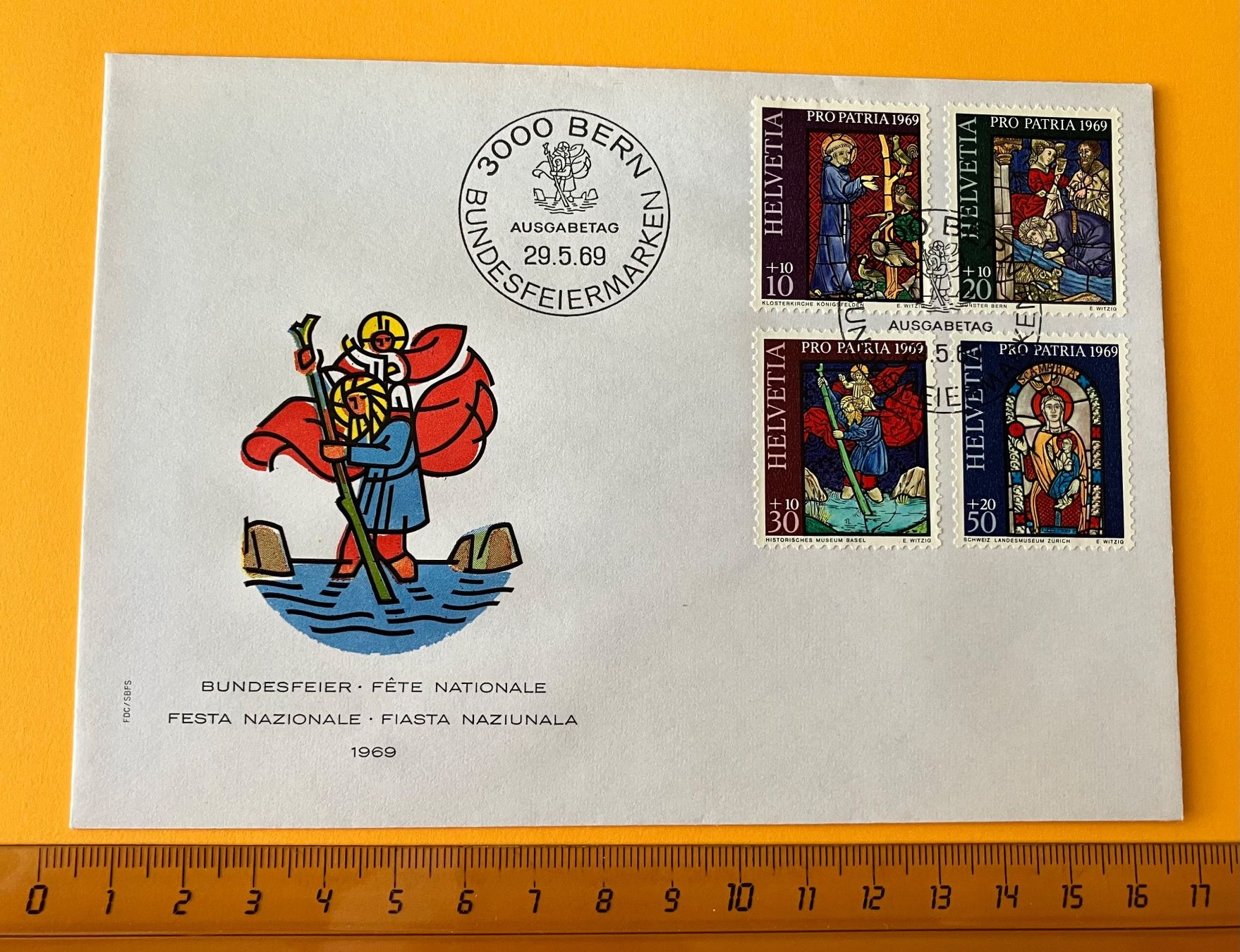 Tutti i francobolli: FDC Bundesfeier 1969, Pro Patria – Usato da Aarau venduto da luck123