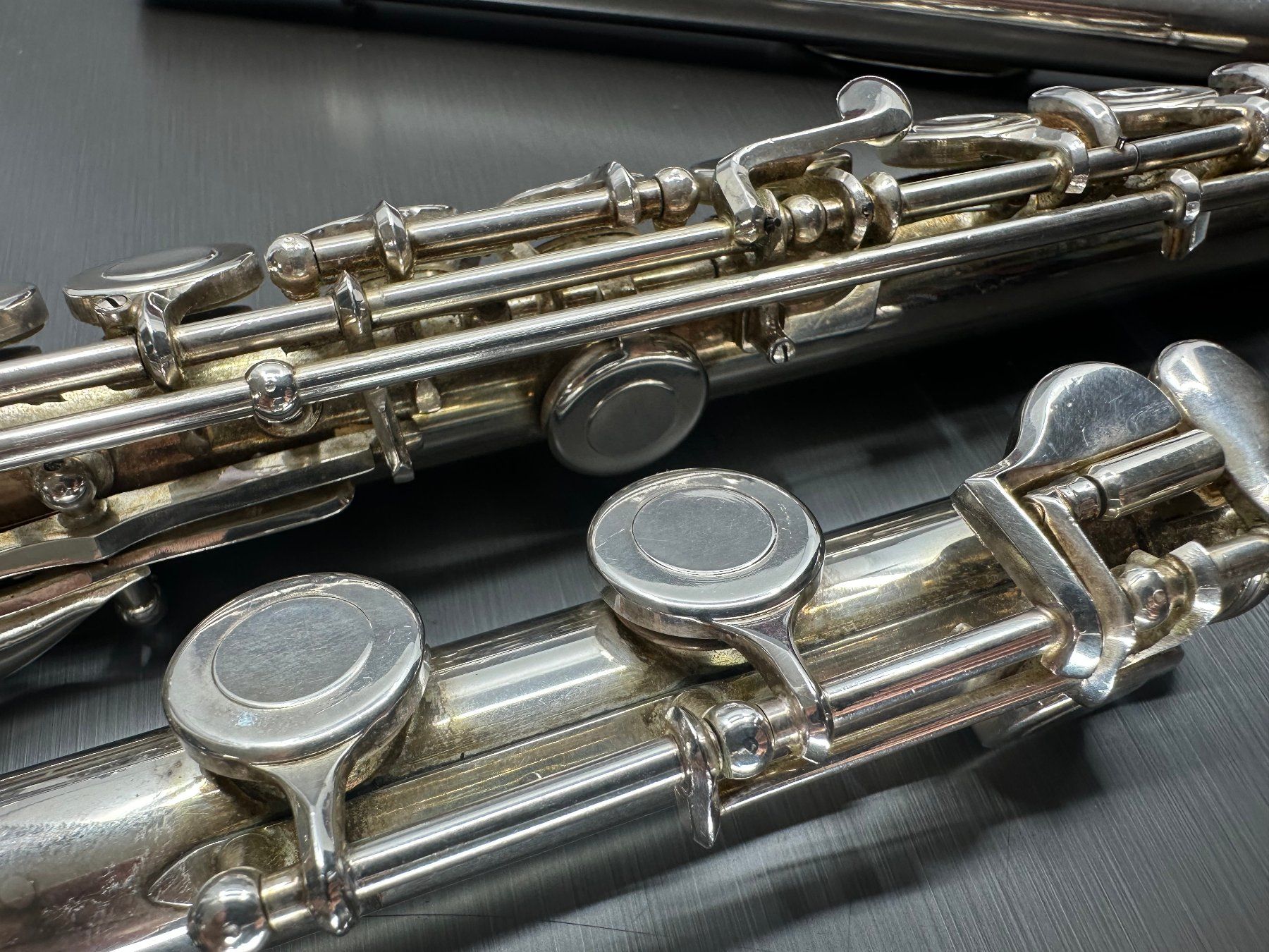 Strumenti musicali: Querflöte Martin Freres Paris 1740, Silbern – Usato da Arisdorf venduto da Liquidus 8