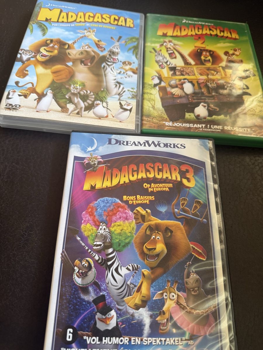 Tous les DVDs: Trilogie Madagascar (Dreamworks) – D'occasion à Troinex par grigri2020