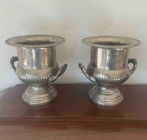 Champagnerkübel, 2 Stück, vintage. versilbert 1900er