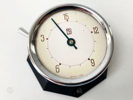 BST Schachuhr Swiss Made Vintage 1940s Art Deco Schach
