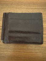 Portemonnaie Leder braun mit Geldscheinklammer gebraucht