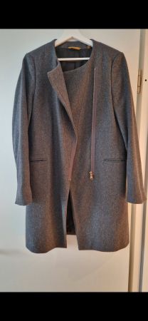 Esprit Wollmantel, grau in Gr. 38