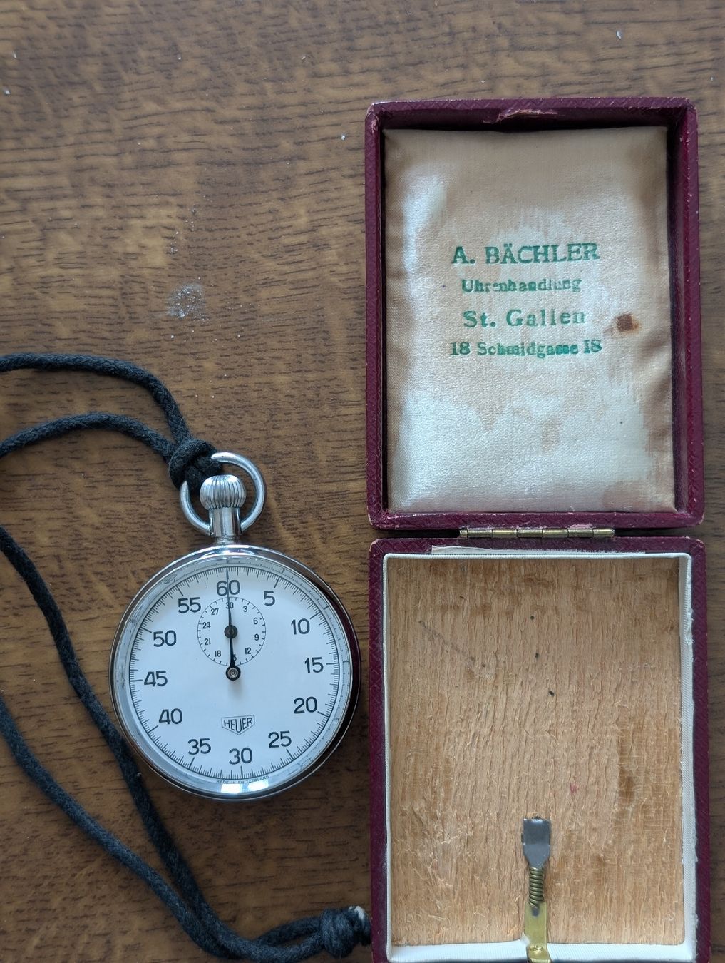 Tag Heuer Orologi: Heuer Stoppuhr – Usato da Gossau SG venduto da samriz 1