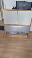 Büroschrank mit Rollladen (Jalousieschrank) – Ahorn/Weiss