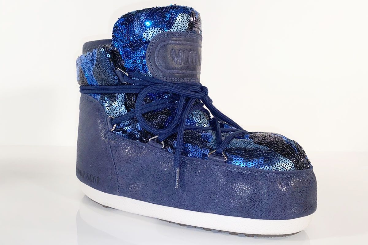Moon Boot Damenschuhe: Neue Pailletten Moon Boot blau, Gr. 39/40 – Neu (gemäss Beschreibung) aus Ballwil von ClassicGallery 4