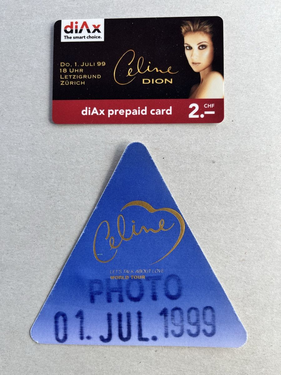 Carte collezionabili: Céline Dion / Pass 99 – Usato da La Neuveville venduto da MaSandri