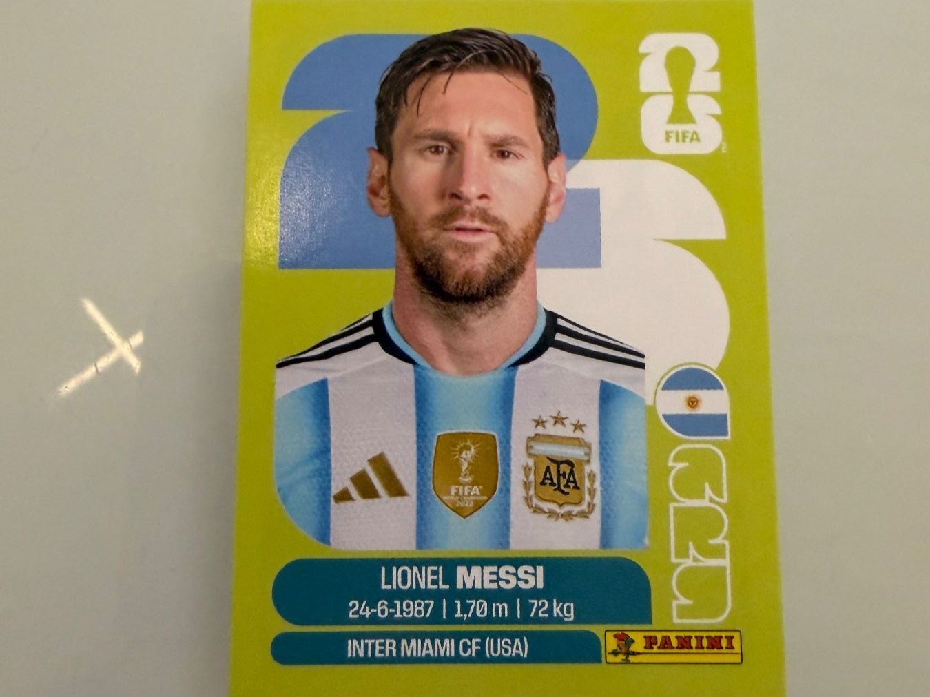 Panini Carte collezionabili: Panini WM 26 ARG 17 - Lionel Messi – Nuovo (secondo la descrizione) da Urtenen-Schönbühl venduto da micha_moser