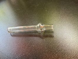 Ersatzglas Puppenstuben Petrollampe, Glas Lampe, L:5 cm, 6mm