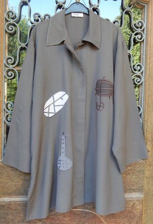 Longbluse Kleid Nook, Gr. 50/52