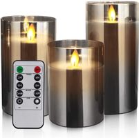 Led Kerzen mit Timerfunktion, Flackernde Flamme, mit Fernbed