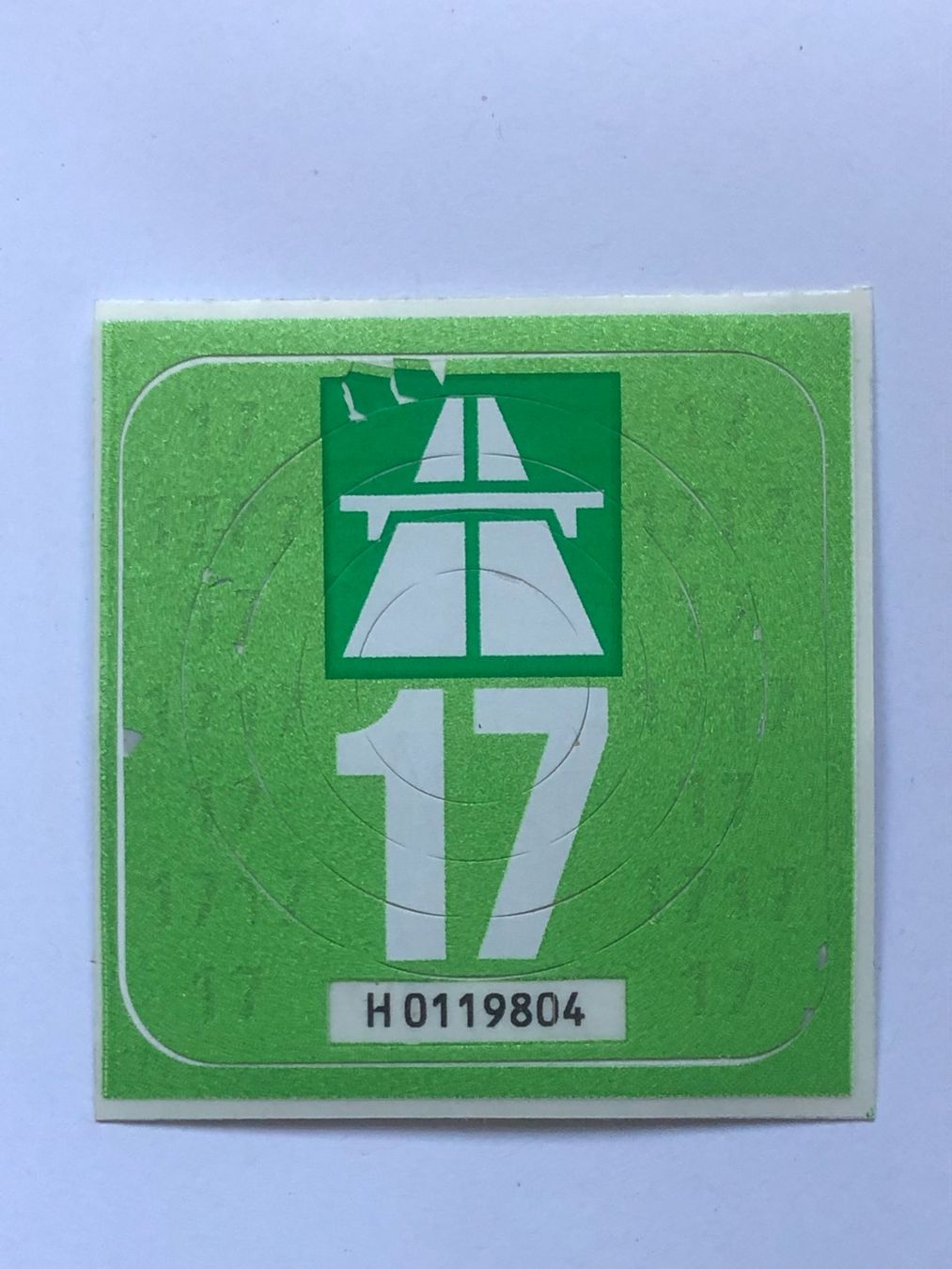 Vignette autostradali: Autobahnvignette 2017 – Usato da Ganterschwil venduto da ganterb
