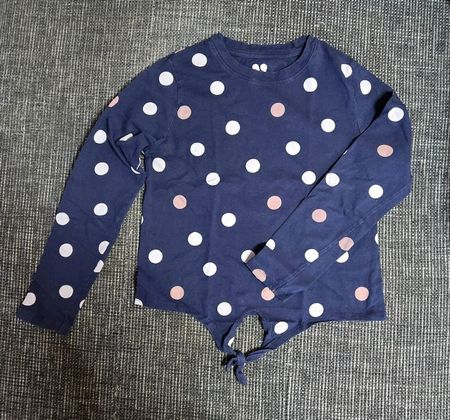 By Very Shirt, 9-10 Jahre, blau gepunktet, Top Zustand!