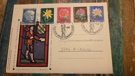1964 Karte Tag der Briefmarken 