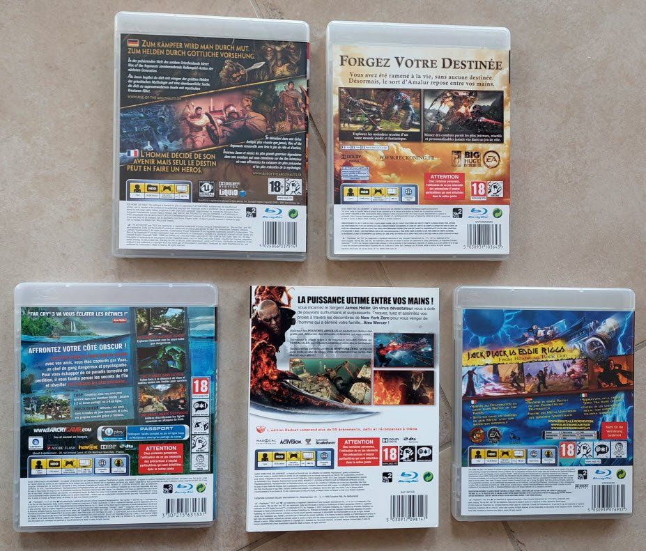 Spiele: PS3 - Jeux PlayStation 3 - Lot 13 – Gebraucht aus Romanel-sur-Lausanne von MichelAjac 1