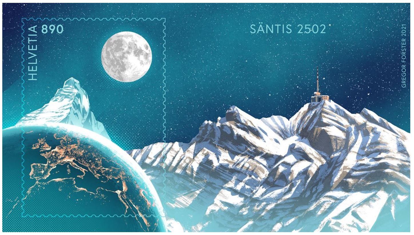 Alle Briefmarken: Swiss Crypto-Stamp 1.0, ID4, Säntis, Postfrisch – Neu (gemäss Beschreibung) aus Rickenbach SO von Bytebull 1