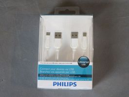Mini Usb + Micro Usb To Usb (Philips DLC2416/10) NEU, OVP