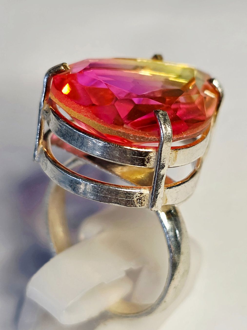 Ringe: Rot-gelber Edelstein Ring – Neu (gemäss Beschreibung) aus Zürich von benedikt12 7