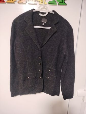 Nadia Nardi Blazer Wolle gr 38 schwarz