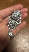 Spilla vintage art déco con strass - Eleganza senza tempo