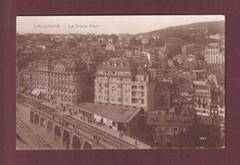 LAUSANNE - Sur le Grand Pont - Enseignes - 1916