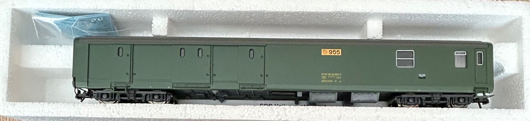 Roco Modelleisenbahnen: H0/DC Roco 44438 SBB Postwagen 955 OVP – Neu und originalverpackt aus Belp von AEMA-Modellbau