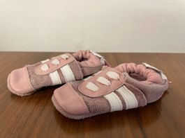 SHOSHOOS Leder Babyfinkli / Krabbelschuhe Rosarot