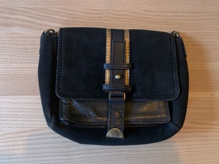 Black clutch bag