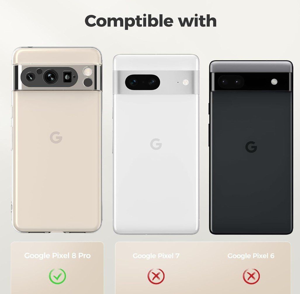 Cover & Protezioni schermo: Google Pixel 8 Pro Hülle Case transparent TPU dünn weich – Nuovo e nell'imballaggio originale da Rorschacherberg venduto da elektrofreak 1