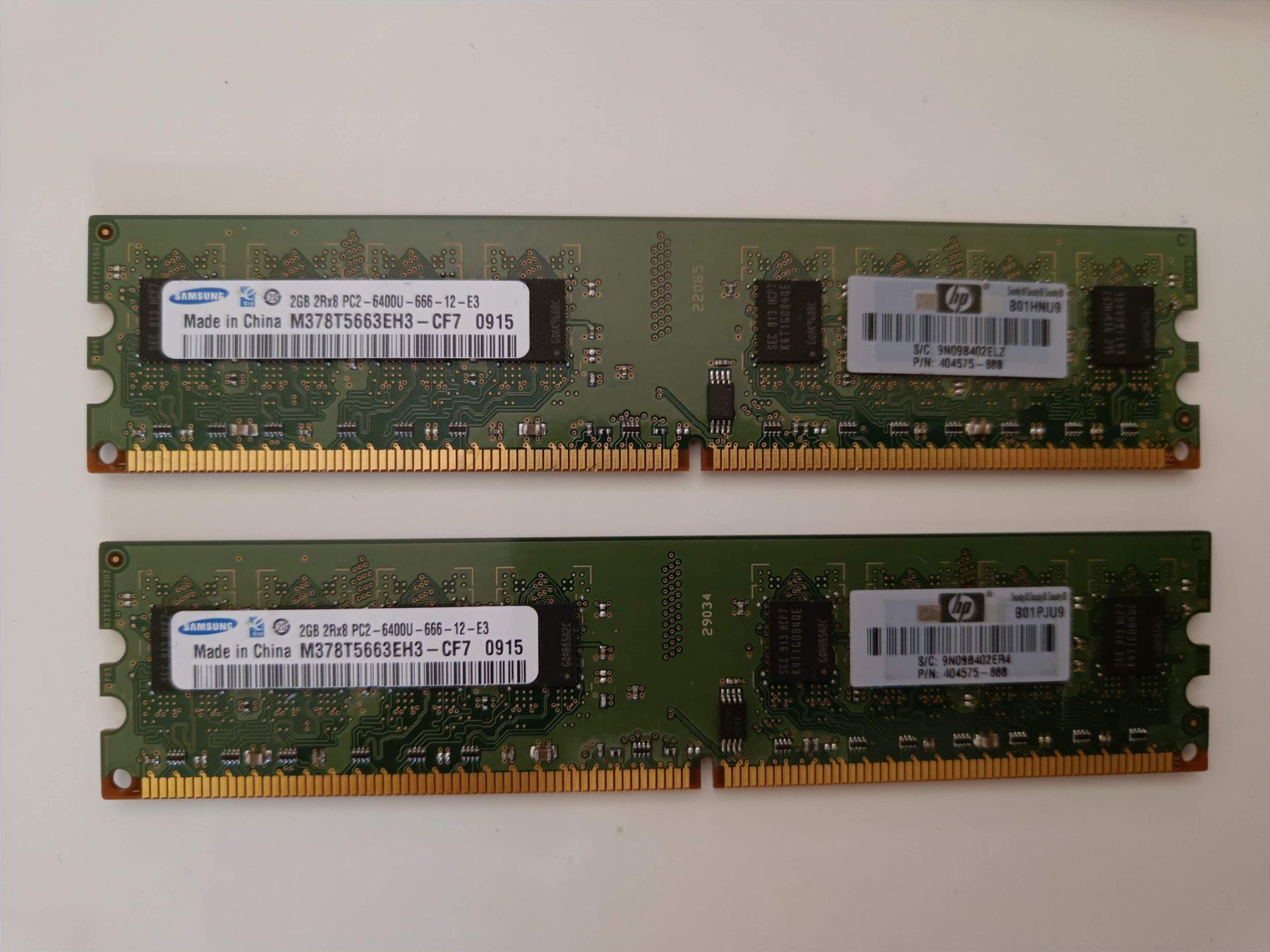 Samsung Memoria / RAM: 2Gb PC2-6400U DDR2 Samsung – Usato da Le Grand-Saconnex venduto da mcmartins