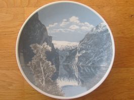 Winterdeko: 6 Wandteller Sammelteller aus Norwegen