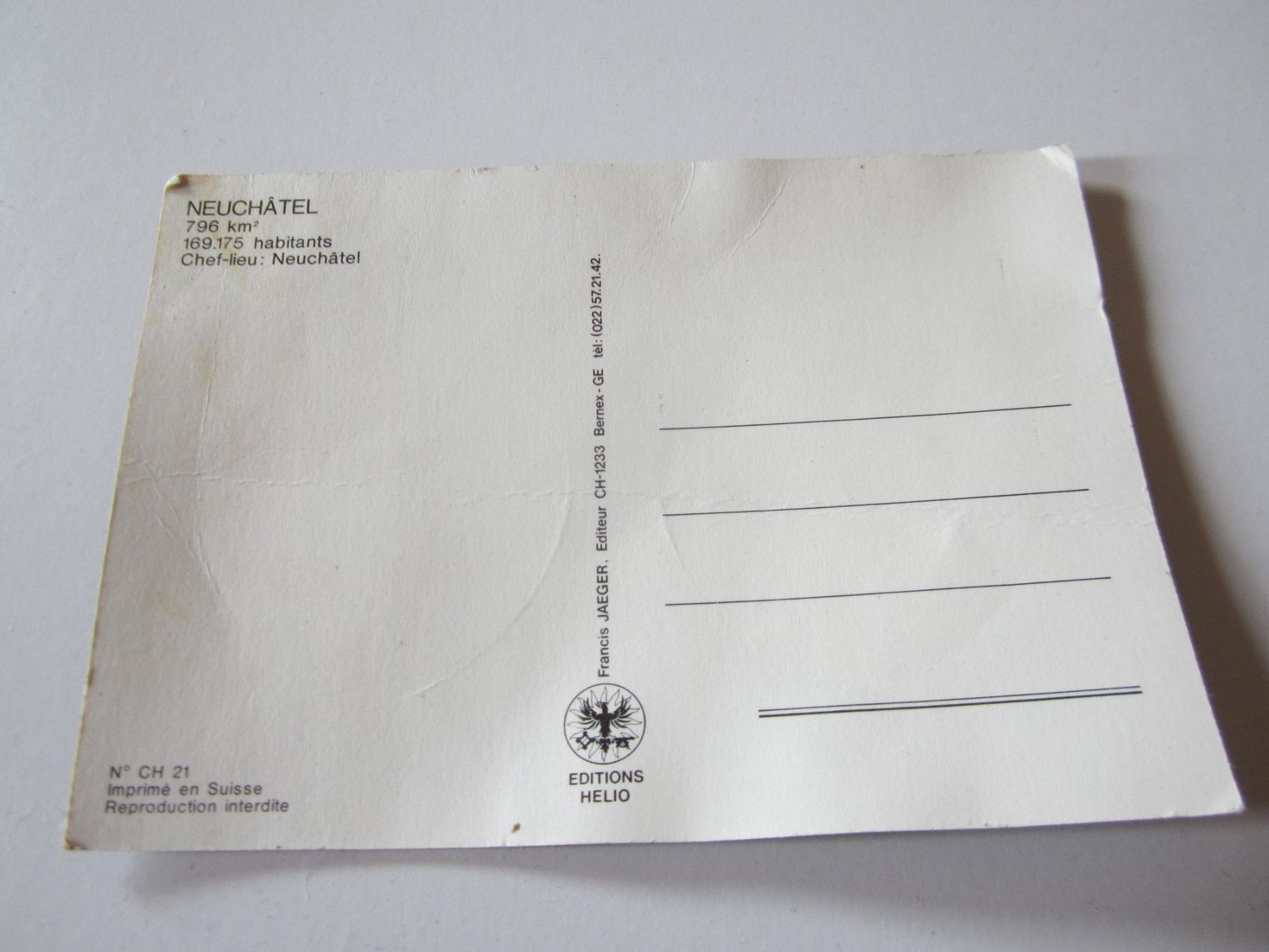 Cartes postales: Carte postale – D'occasion à Tramelan par Tors 1