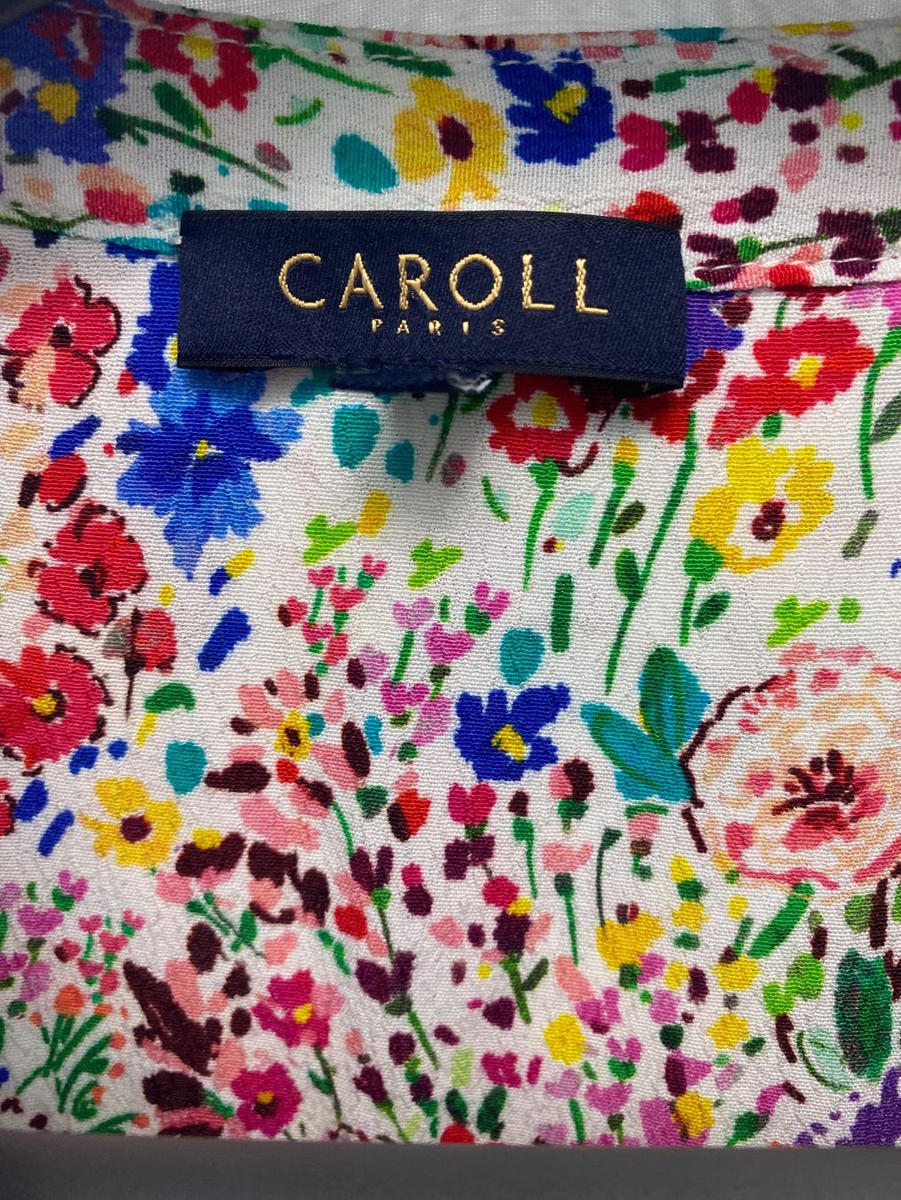 Caroll Camicette: CAROLL Paris - Farbenfrohe Bluse Viskose – Usato da Besazio venduto da lionheart63 1