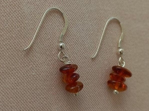 Boucles d'oreille: Ohrhänger Bernstein, Silber 925 – Neuf avec emballage d'origine à Winistorf par acreativ 1