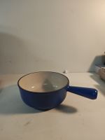 Fondue-Caquelon aus Gusseisen, blau Made in France. (nov380)