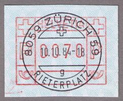 ATM 7A(7All SELTENER TYP)_ET-VO 10.10.84 ZH 59 RIETERPLATZ !