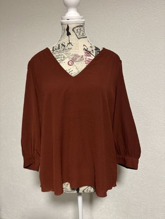Schicke Vero Moda Bluse Gr. s Rostbraun