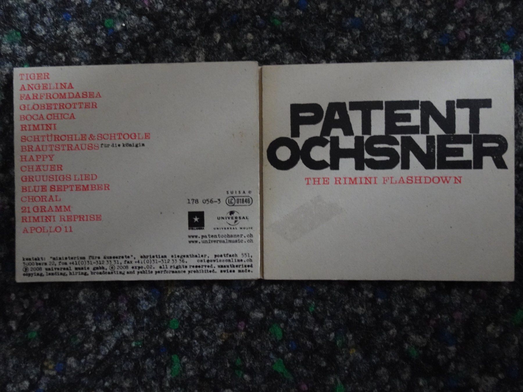 CD: CD : Patent Ochsner – Usato da Lotzwil venduto da Kiddis