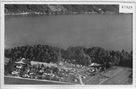 Flugaufnahme Camping Centrale - Lugano-Agno