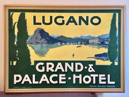 Palace Lugano Vintage Lithography Rare'
