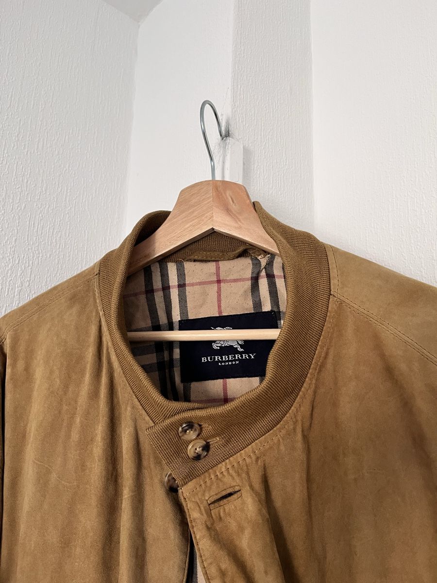 Burberry Vestes: Burberry Bomber Jacket Suede Brown Size XL – D'occasion à Lausanne par Danash 4