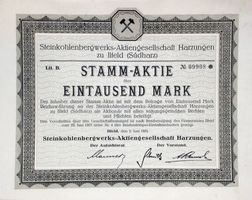 Steinkohlenbergwerk Harzungen zu Ilfeld - 1923