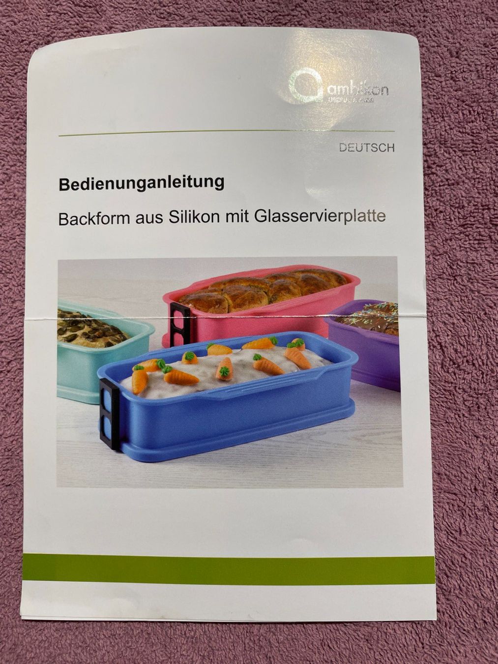 Backformen: Backform-Set Silikon/Glas von AMBIKON – Gebraucht aus Langnau b. Reiden von taffi17 3