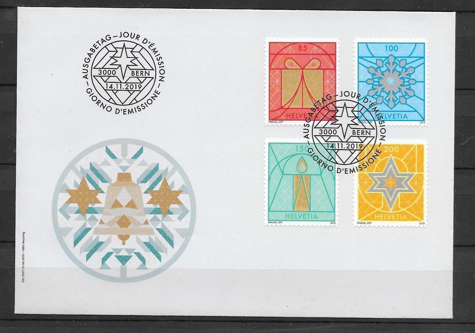 Tutti i francobolli: F1758 - FDC Noel 2019 – Usato da Trélex venduto da Phil_Albert