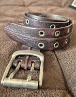 vintage Levis leather belt brown